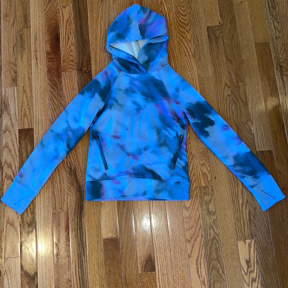 Girls hooded sweatshirt tie-dye size 8
